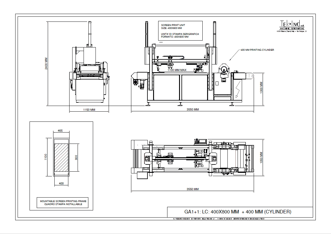 GA1 1LC400X800ROTOSCREEN400